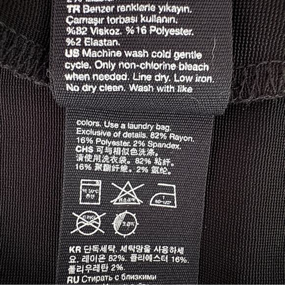 & Other Stories Black Wrap Crop Top size Medium - Picture 11 of 13